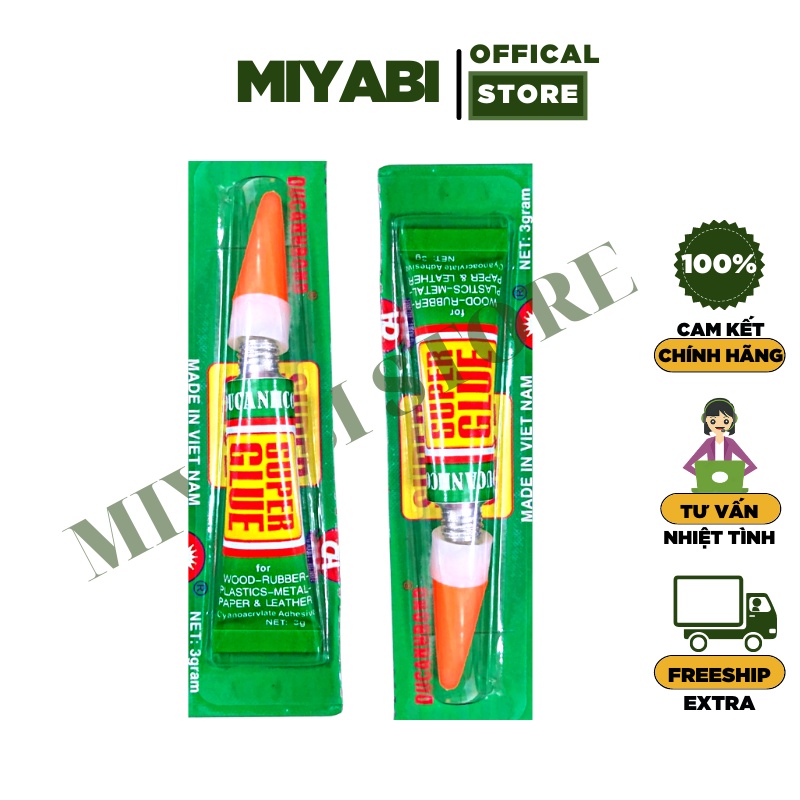 Keo 502 siêu dính - cao cấp - 1 lọ - Keo con voi - MIYABI STORE