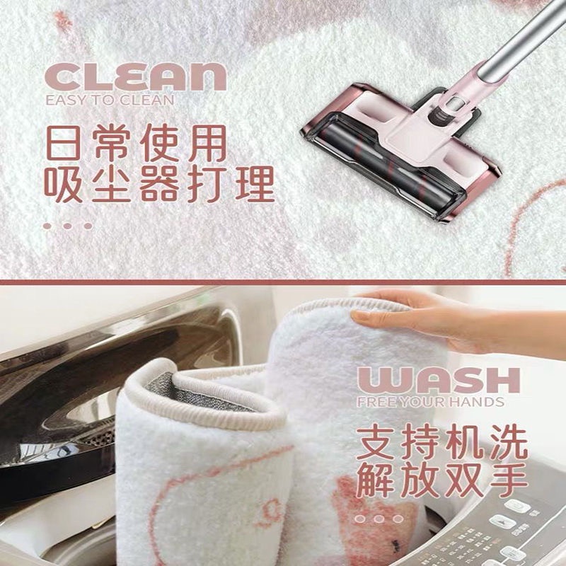 Thảm trải sàn phòng khách hiện đại tối giản lông cao cấp dày dặn nhập khẩu sang trọng decor trang trí phòng ngủ