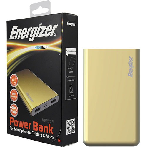 Sạc dự phòng Energizer 8000mAh UE8003 - Hàng chính hãng