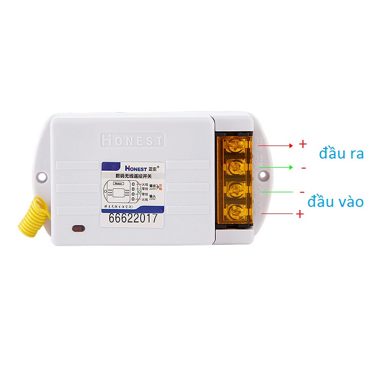 (CÓ HỌC LỆNH) Công tắc điều khiển từ xa Honest HT-6220KGD,công suất lớn 220v 40A 1000m dùng cho máy bơm ,moto điện.