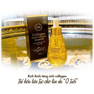 SERUM VERY HOT CAO CẤP VÀNG 24K COLLAGEN GOLD LUXURY AMPOULE HÀNG CHÍNH HÃNG NHẬP KHẨU HÀN QUỐC
