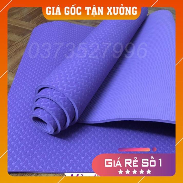 [Xả hàng] Thảm tập yoga TPE 6mm 1 lớp cao cấp, cực bền,đàn hồi Siêu tốt