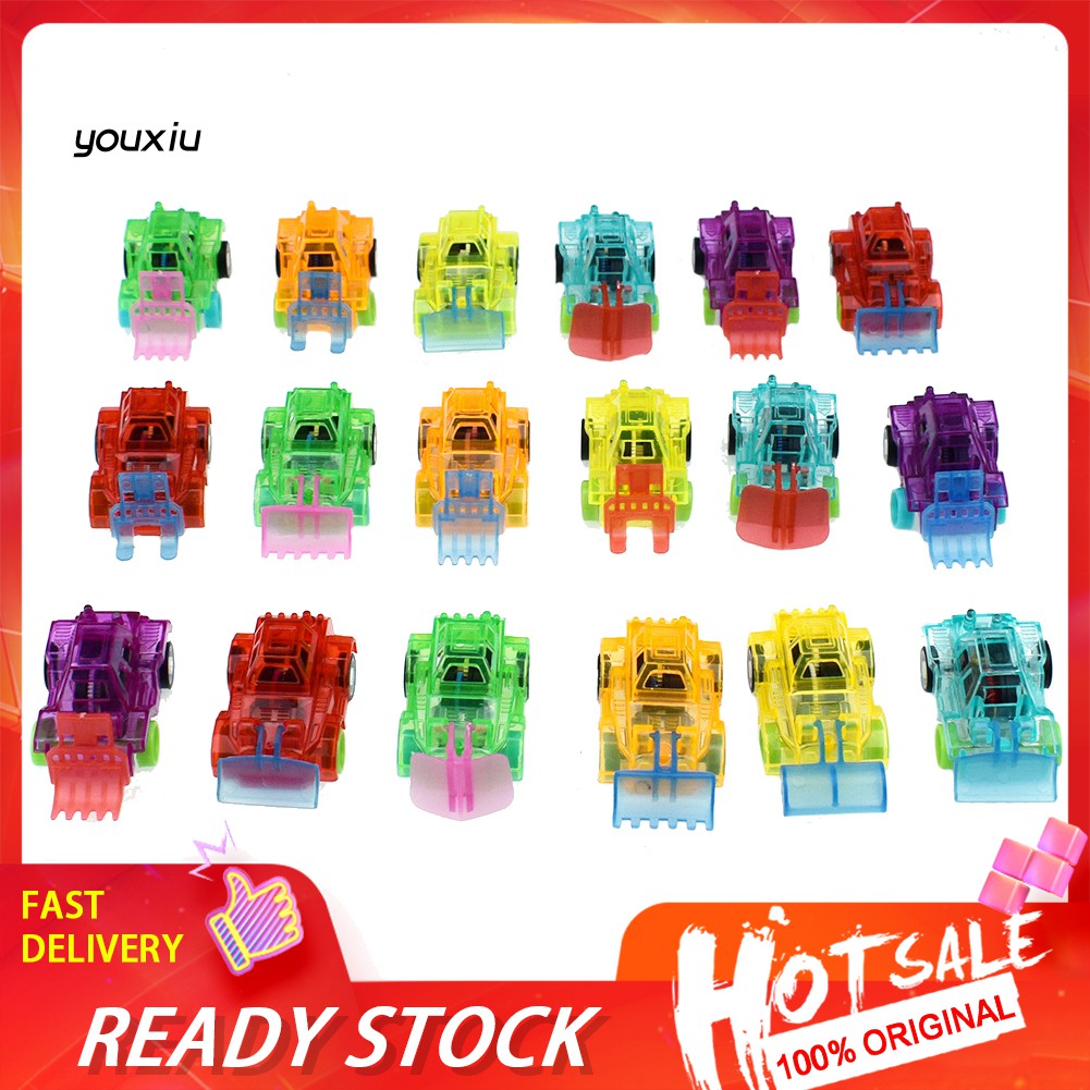 Mô Hình Xe Công Trình Đồ Chơi Trong Suốt Mini Cho Bé