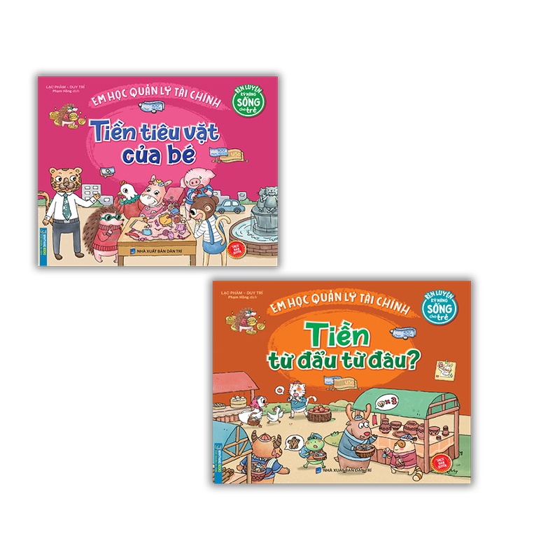 Sách-Combo 2c Em học quản lý tài chính- $ tiêu vặt của bé và Em học quản lý tài chính - $ từ đẩu từ đâu ?