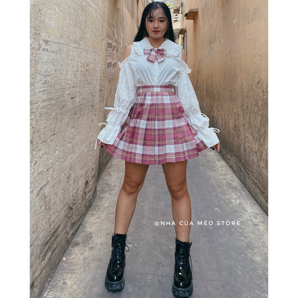 ( Ảnh thật) CHÂN VÁY CARO ULZZANG [ Nhà của méo store ] | BigBuy360 - bigbuy360.vn