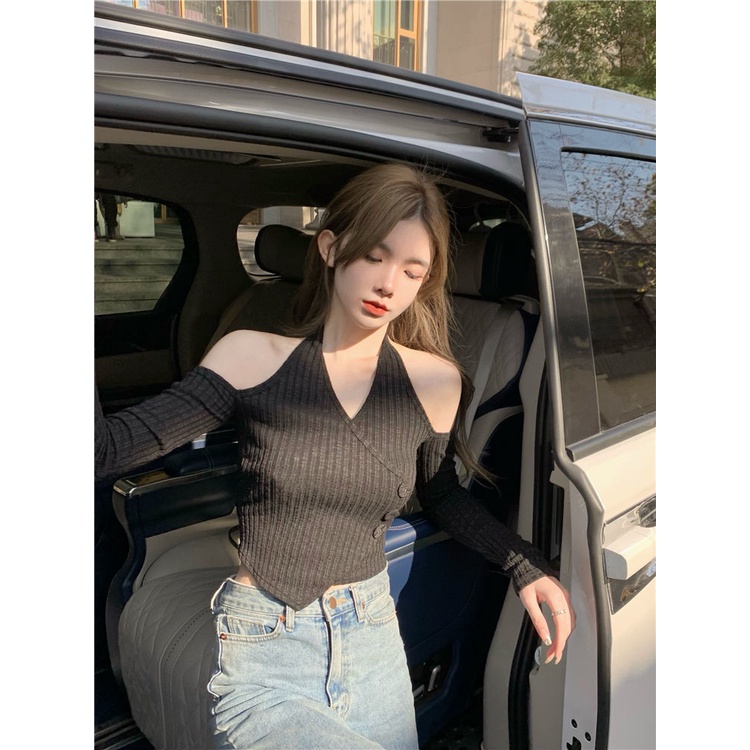 Áo Cổ Chữ V Thời Trang Mùa Xuân Thanh Lịch Dành Cho Nữ