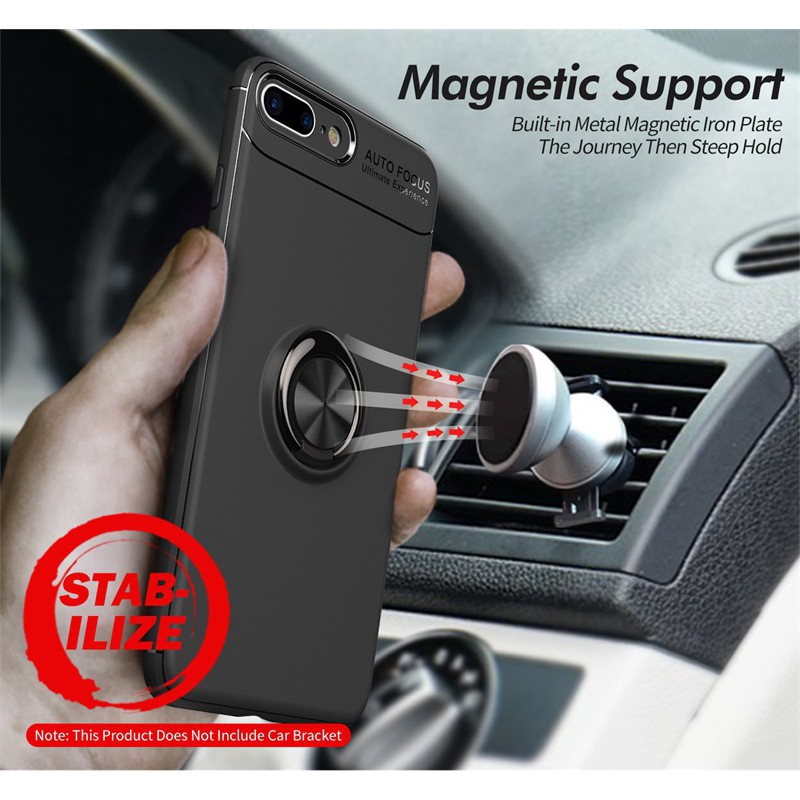 Ốp Điện Thoại Silicon Mềm Có Giá Đỡ Nam Châm Cho apple iPhone 7 8 Plus X Xs Max 11 Pro