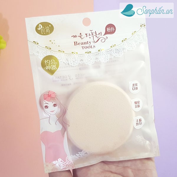 Bông kem tròn siêu mịn Rafa LS1843