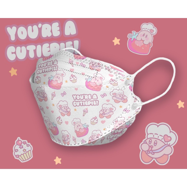 Khẩu Trang Họa Tiết Hàn Quốc KF94 Người Lớn In Hình X Mask Of The Bear