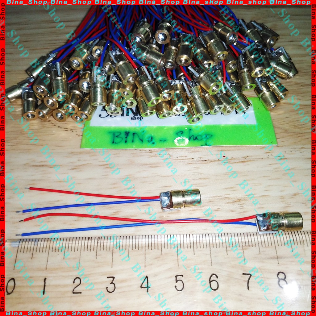 Đèn Laze tia sáng đỏ 4.5V/5V 650nm Đầu phát tia Laser 5mw
