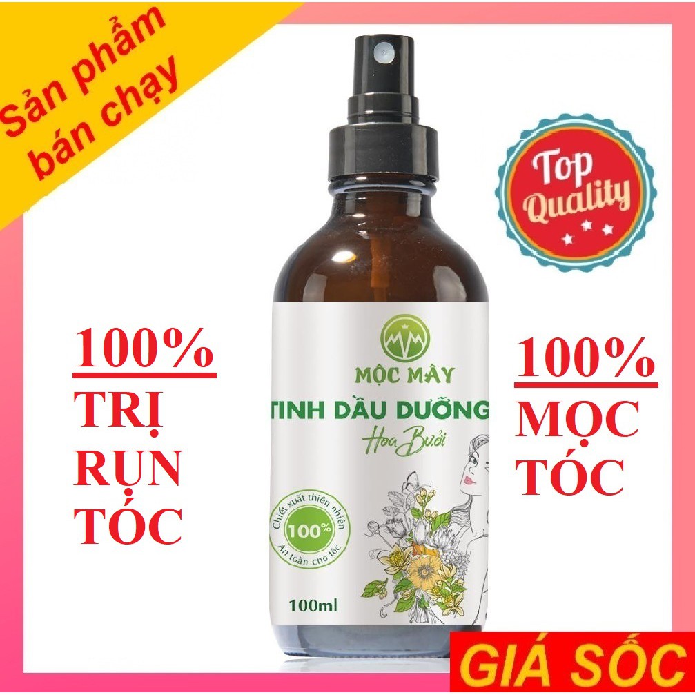 [100% TRỊ RỤN TÓC] TINH DẦU XỊT TÓC HOA BƯỞI - KÍCH THÍCH MỌC TÓC - TRỊ RỤNG TÓC - LÀM DÀI TÓC - NUÔI DƯỠNG - TRỊ HÓI