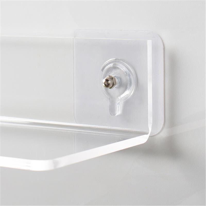Kệ acrylic Vách ngăn treo tường bằng kính đục lỗ Laminate phòng tắm lưu trữ nhà bếp <