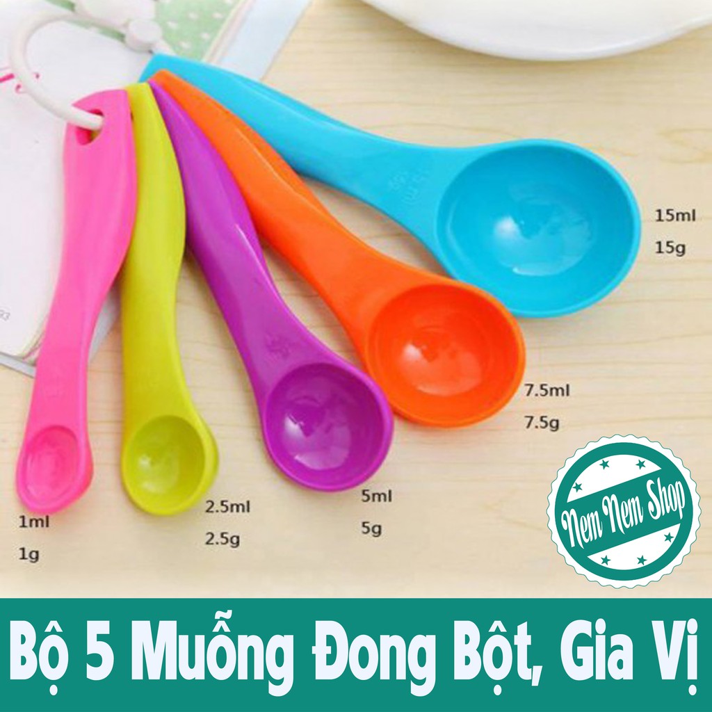 Bộ 5 Muỗng Đong Bột, Gia Vị Tiện Lợi Cho Nhà Bếp, giá chỉ 16,500đ! Mua ngay  kẻo hết! | Store.SaleZone.Vn