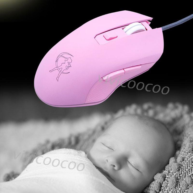 Chuột Chơi Game Có Đèn Led 7 Màu Hình Thủy Thủ Mặt Trăng