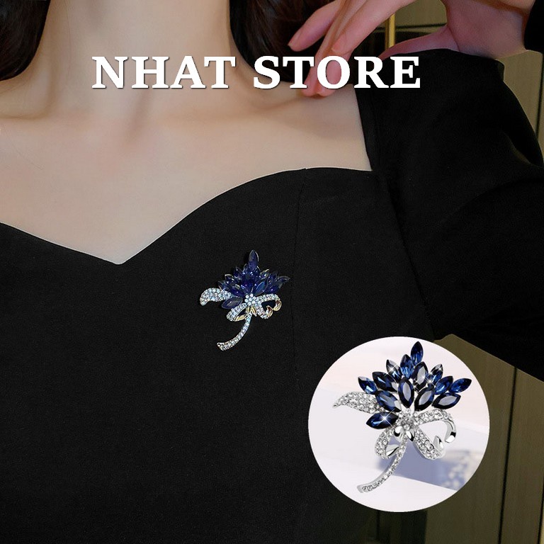 Cài áo Hàn Quốc sang trọng cho nữ, ghim cài áo nam nữ Nhat Store