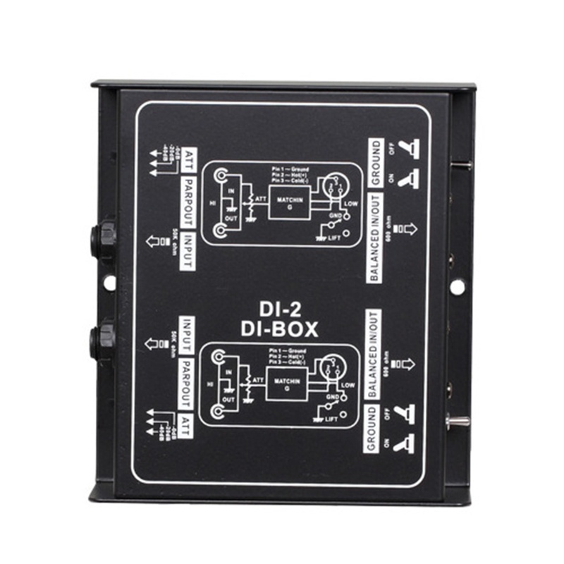 Wu Bộ Chuyển Đổi Tín Hiệu Cân Bằng Tín Hiệu DI-Box Hai Kênh Trực Tiếp Chuyên Nghiệp Không Cân Bằng Và