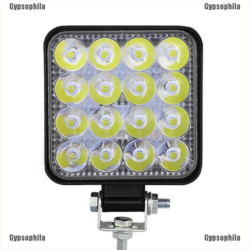 Đèn Led Chiếu Sáng 48w 16 Bóng 12v/24v Cho Xe Hơi