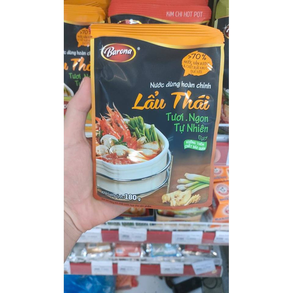 Nước dùng lẩu thái barona 180g