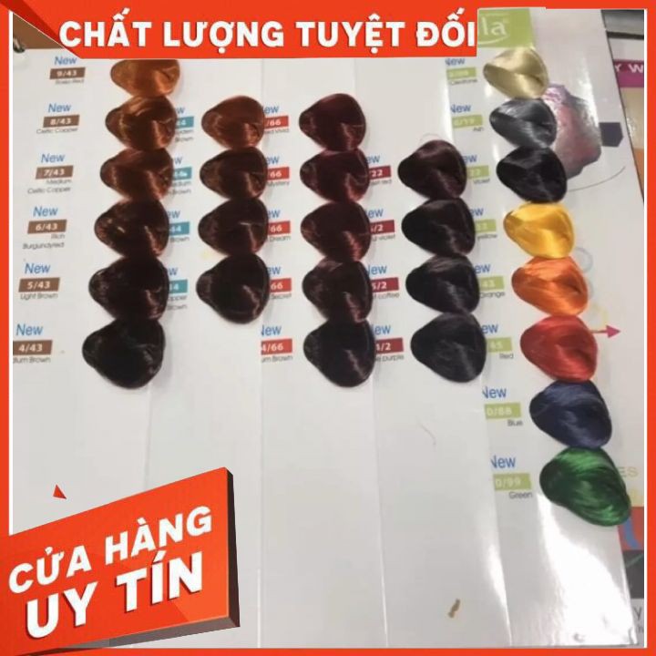 [tận gốc ] kem nhuộm tóc chuyên nghiệp KELLA 100ML [vỏ màu đen] màu nhuộm lên chuẩn dành  cho salon và ở nhà không khô t