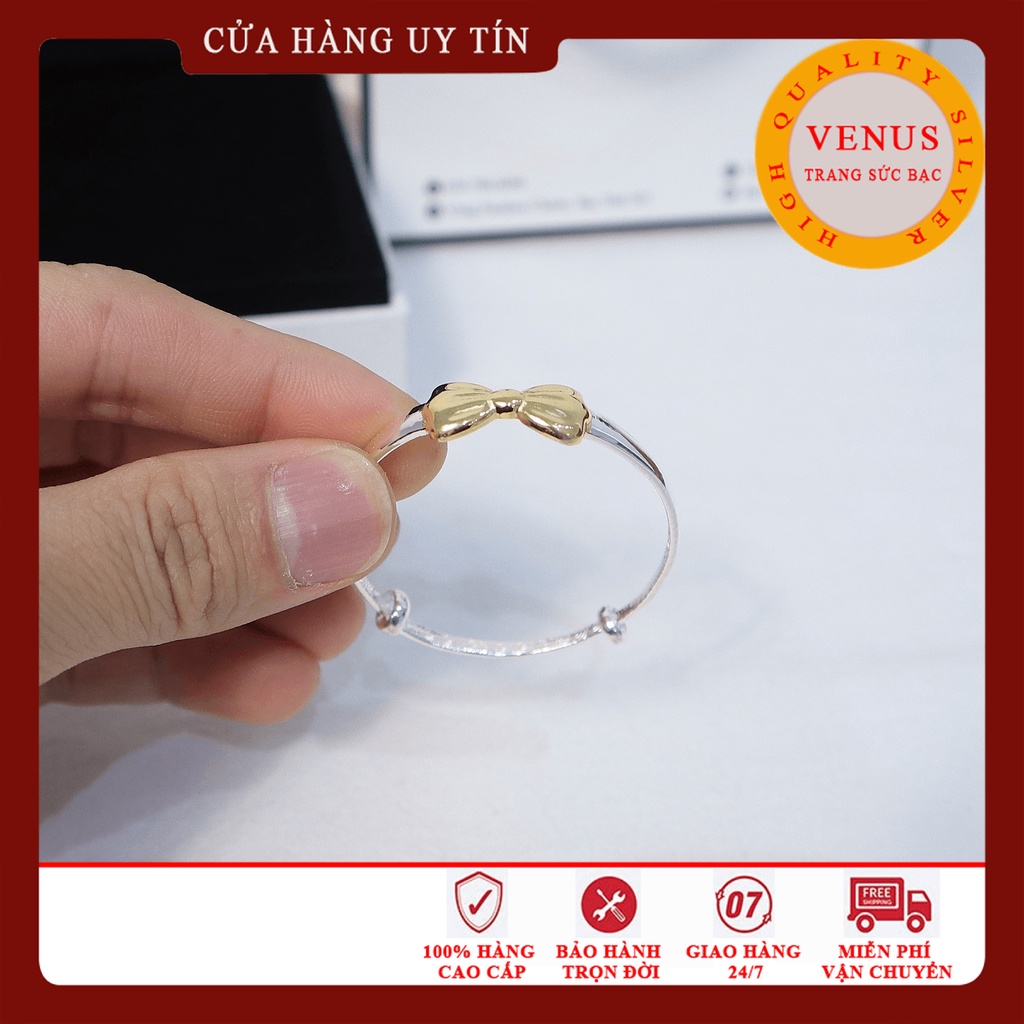 Vòng bạc cho bé bạc ta s99- Trang sức bạc Venus