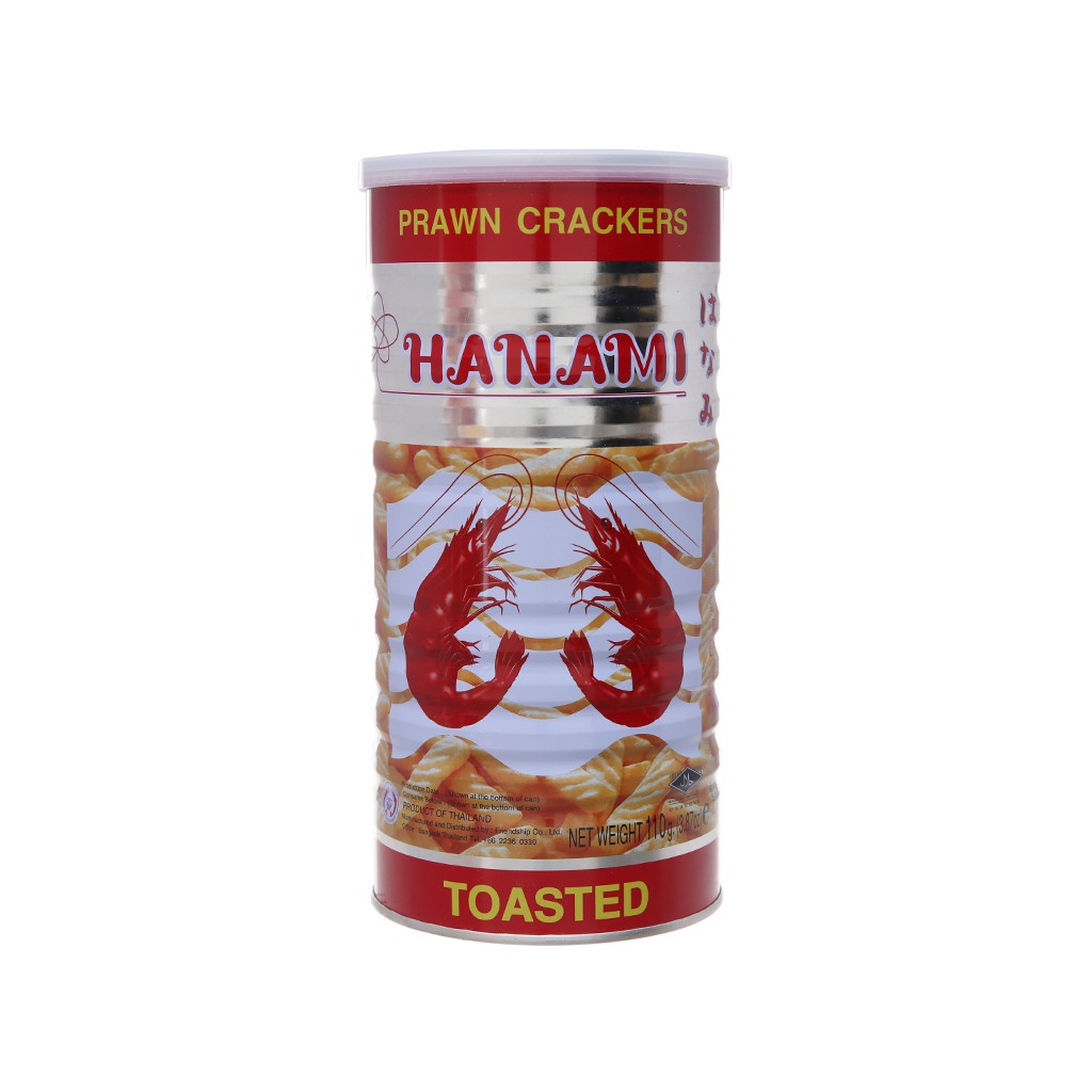 [Mã 77FMCGSALE1 giảm 10% đơn 250K] Snack tôm thái Hanami lon 110g