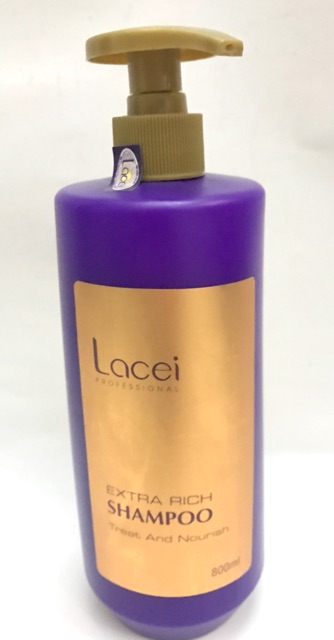 Dầu gội Lacei 800ml  giúp tóc mềm mượt chắc khỏe , suôn mượt óng ả , cải thiện khô xơ , hư tổn , tóc nát.
