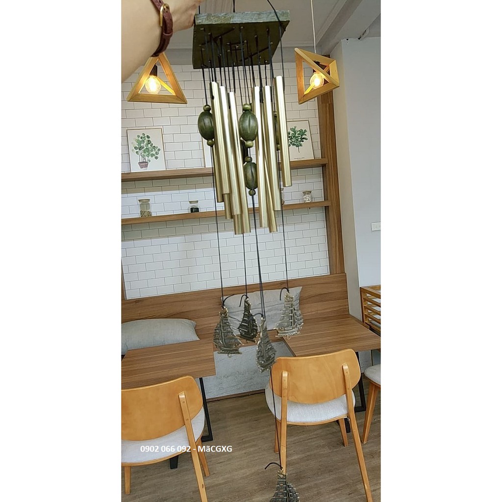 Chuông gió may mắn hình thuyền thuận buồm xuôi gió