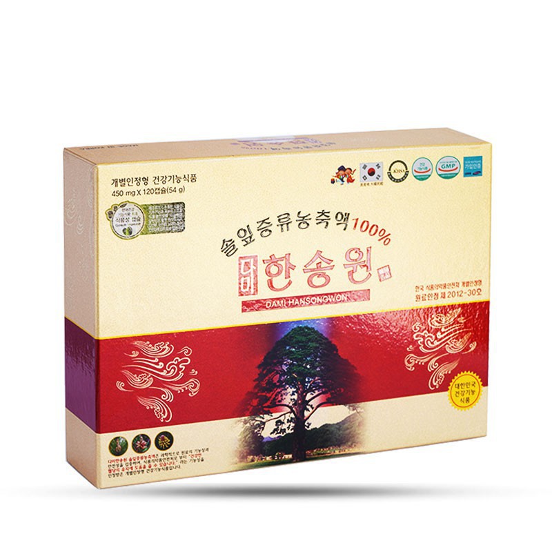 Tinh dầu thông đỏ chính phủ Dami Hansongwon Hàn Quốc 120 viên