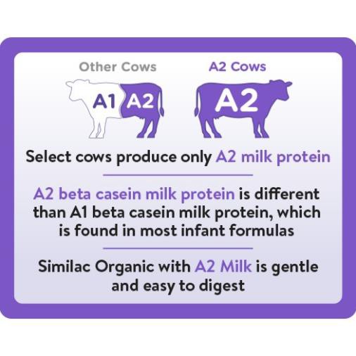 Mẫu mới Sữa Bột Similac Organic with A2 Milk 658g Mỹ 09/2021 (hộp)