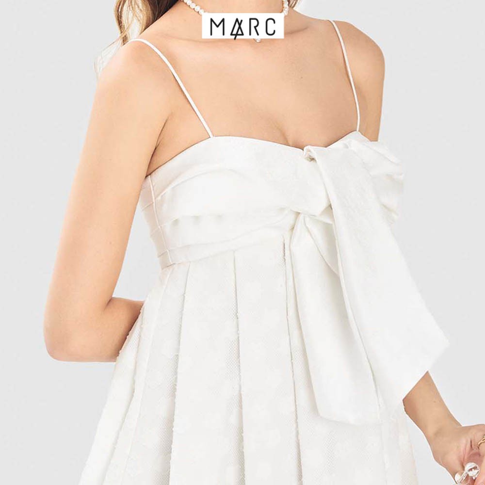 Đầm nữ MARC FASHION 2 dây babydoll phối vải nhấn nơ | BigBuy360 - bigbuy360.vn
