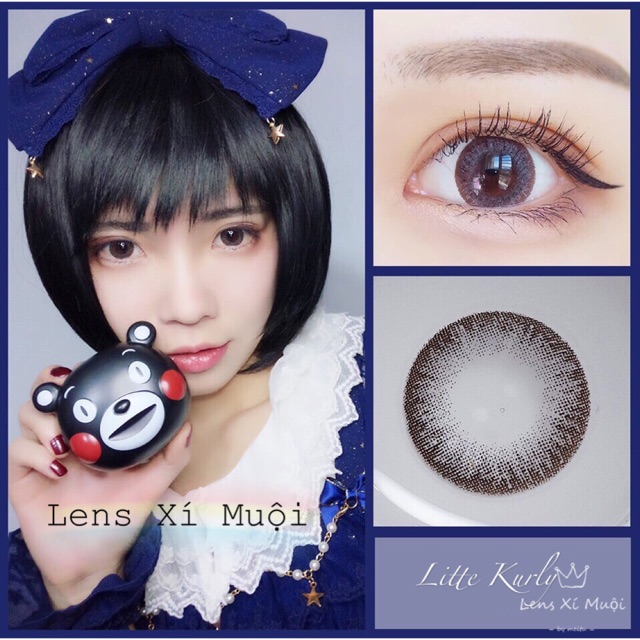 Lens Little Kurly Gray - 0 độ