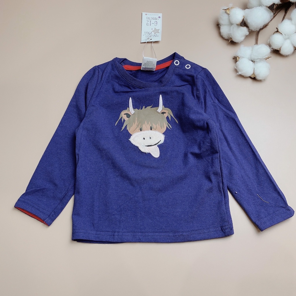 Áo cotton Blade & Rose màu tím than bò rừng