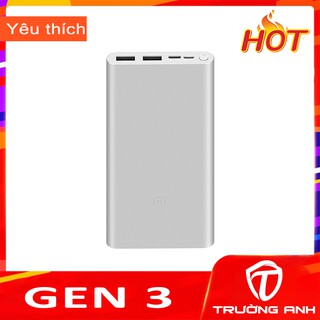 Sạc dự phòng xiaomi gen 3 10.000mah
