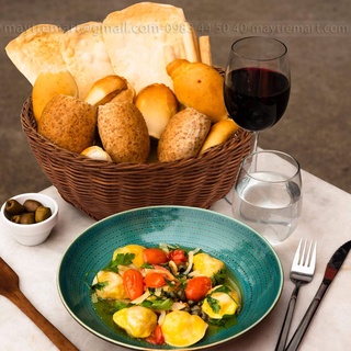 Rổ mây đựng bánh mỳ, trái cây, thực phẩm khô