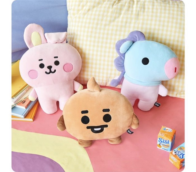 (Sẵn Tata, Rj) Gấu bông BT21 baby | Hug me doll chính hãng