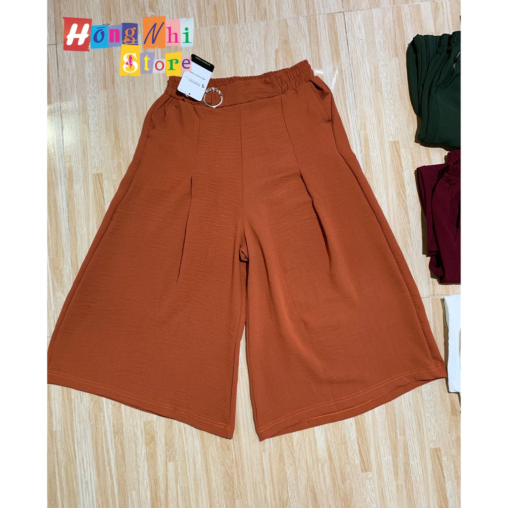 QUẦN CULOTTES ỐNG RỘNG LỬNG VẢI ĐŨI CAO CẤP - QUẦN LỬNG ỐNG RỘNG - TT