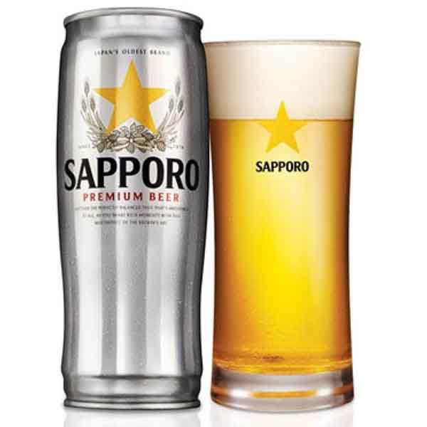 Bia Sapporo Premium Silver Cup  330ml - 650ml Can-ALC. 5.0%