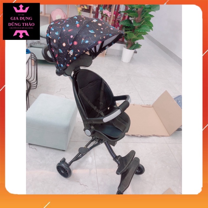 Xe đẩy du lịch gấp gọn 2 chiều M8 đa năng