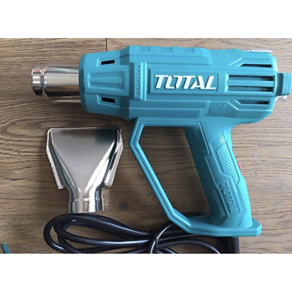 Máy khò nóng công suất 2000W TOTAL TB200365 , máy thổi nhiệt cầm tay mini  Nhiệt độ: 350 ° C / 550 ° Luồng khí: 300/500