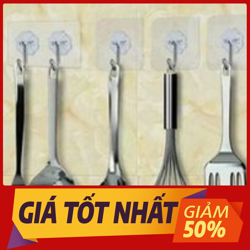 Móc Dán Tường Siêu Dính Trong Suốt Chịu Lực Cực Tốt Vô Cùng Thời Trang Và Gọn Gàng Ngăn Nắp