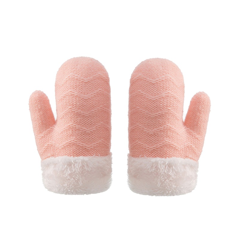 1 Đôi Găng Tay Len Đan Giữ Ấm Mùa Đông Cho Bé