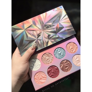Bảng phấn bắt sáng + hightlight + má hồng 8 ô #HUDAMOJI quá xuất sắc