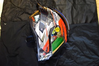 Tem Ducati Đỏ Đen dán Mũ Fullface