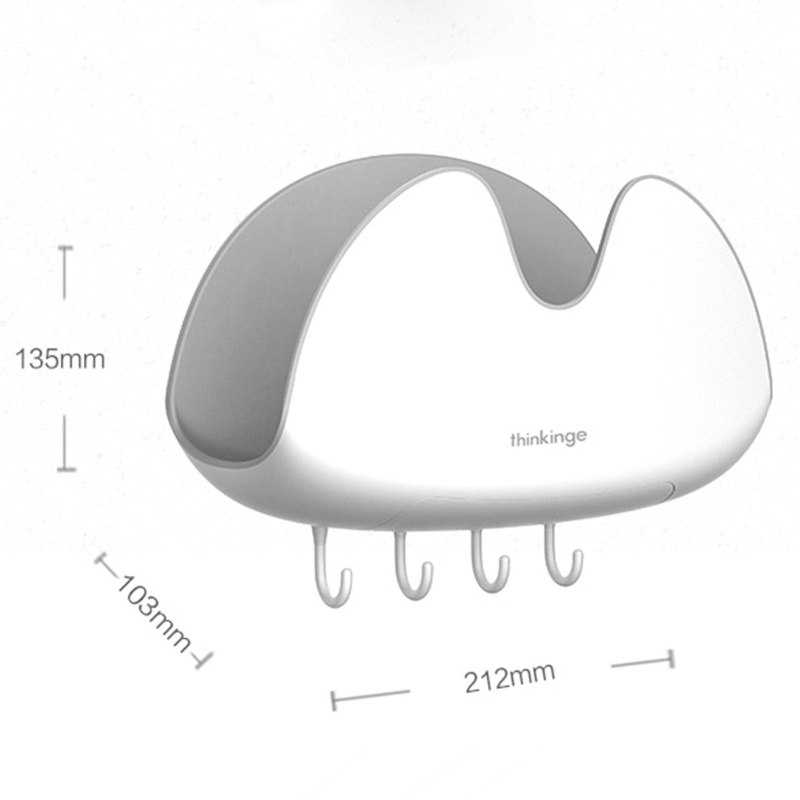 Giá Đỡ Thớt / Đồ Dùng Gắn Tường Kèm Móc Treo Chảo Tiện Dụng