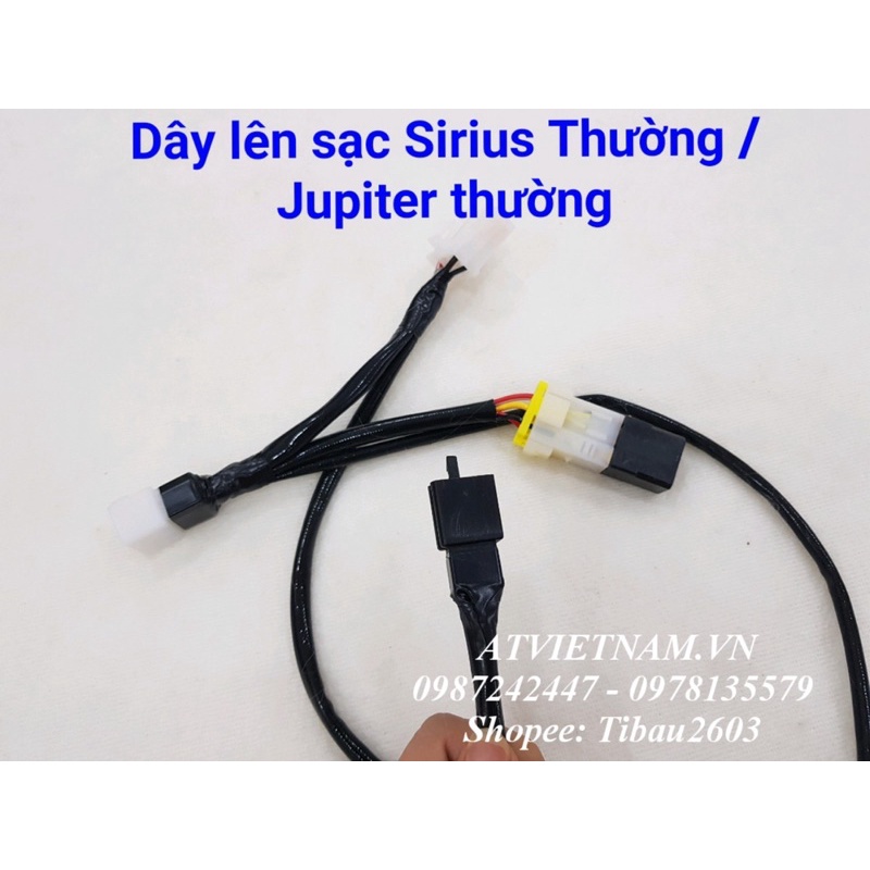 Dây lên sạc chuyển điện bình cho Jupiter / Sirius thường
