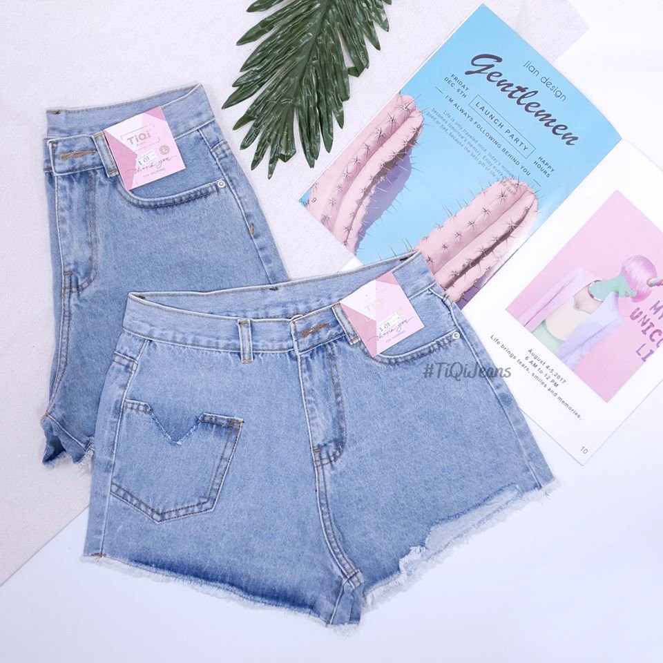 Quần short nữ vải jeans túi kiểu TiQi Jeans S1-459