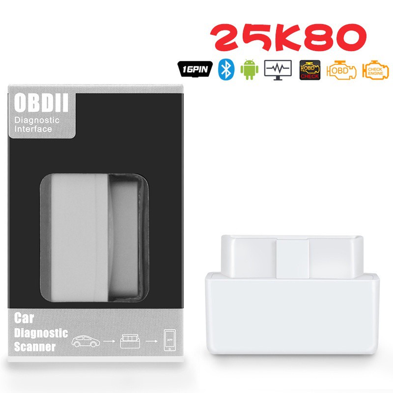 Máy quét chẩn đoán lỗi xe hơi ELM327 V1.5 25K80 Chip Bluetooth OBD2