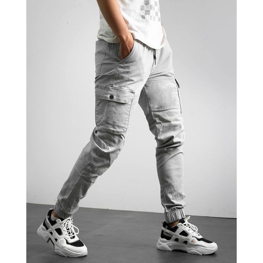 Quần thể thao nam joger kaki túi hộp cao cấp QN55 _HÀNG CHUẨN SHOP
