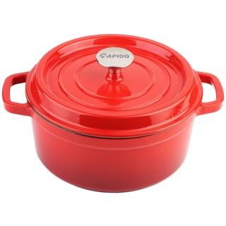 Nồi gang đúc tráng men Rapido dùng được bếp từ size 22cm