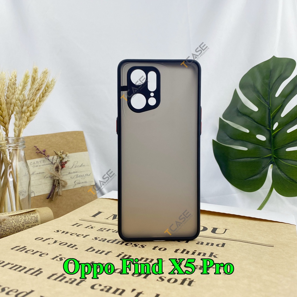 Ốp lưng Oppo Find X5 Pro, Find X3/ X3 Pro - Ốp lưng nhám chống sôc bảo vệ camera
